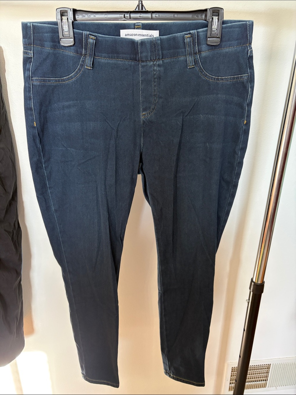 Amazon essentials jeggings short / ankle length dark blue denim